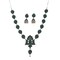Indian Oxidized Jewelry Boho Tribal Jewelry Indian Long Necklace Bohemian Jewelry Afghani Tribal Tassel Long Ghungroo Necklace Earrings Set Choker Necklace Fashion Jewelry